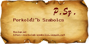 Porkoláb Szabolcs névjegykártya